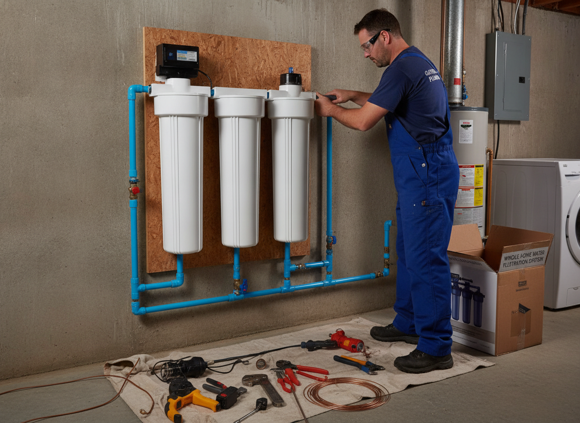 Whole House Water Filter Installation in Gaithersburg, MD